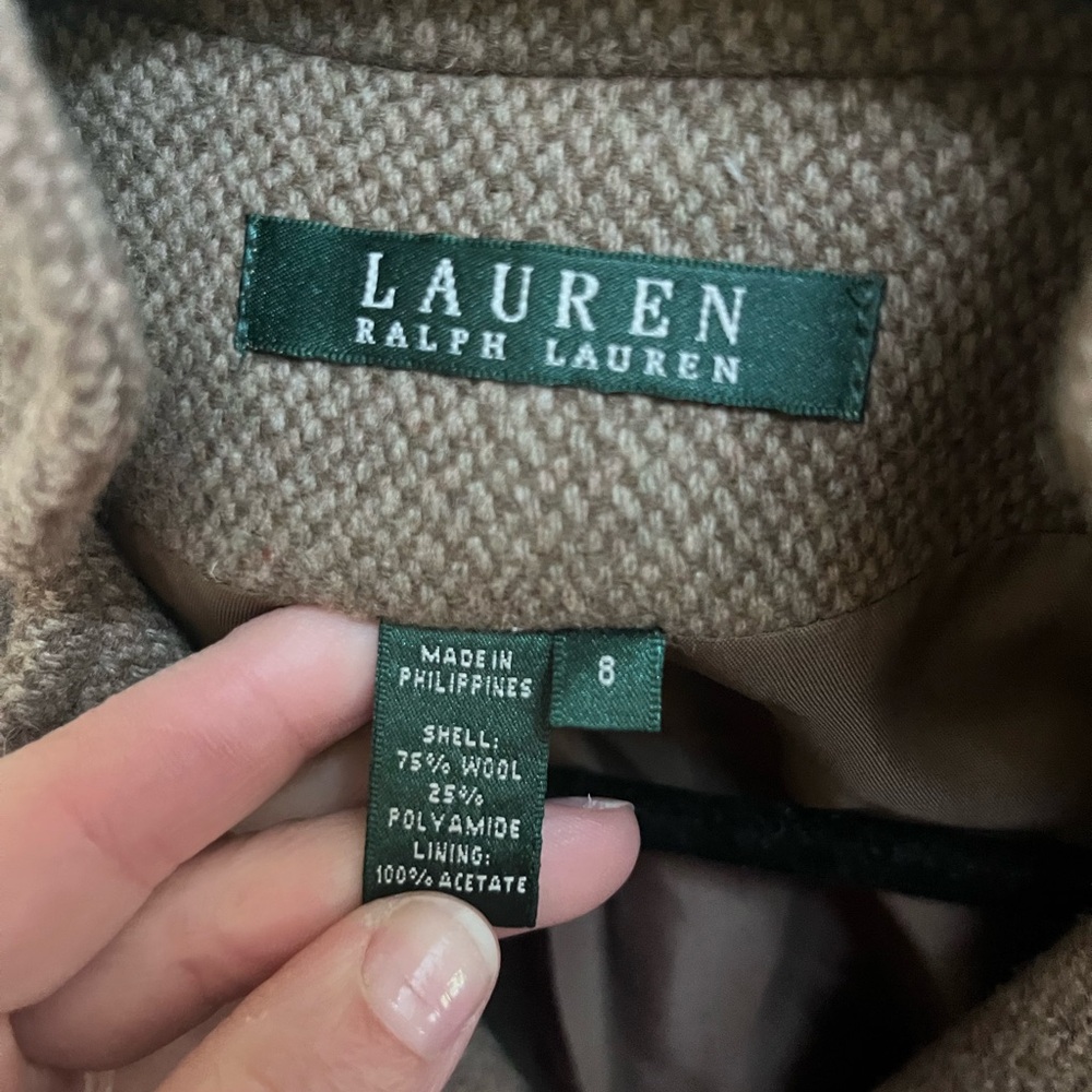 Women's Lauren Ralph Lauren Wool Tweed Blazer - Picture 3 of 7